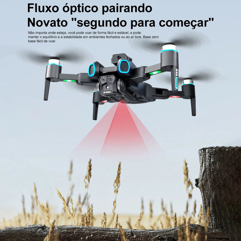 Drone RC S4S 5G WiFi FPV Dupla Câmera 6K HD - Laser Obstacle
