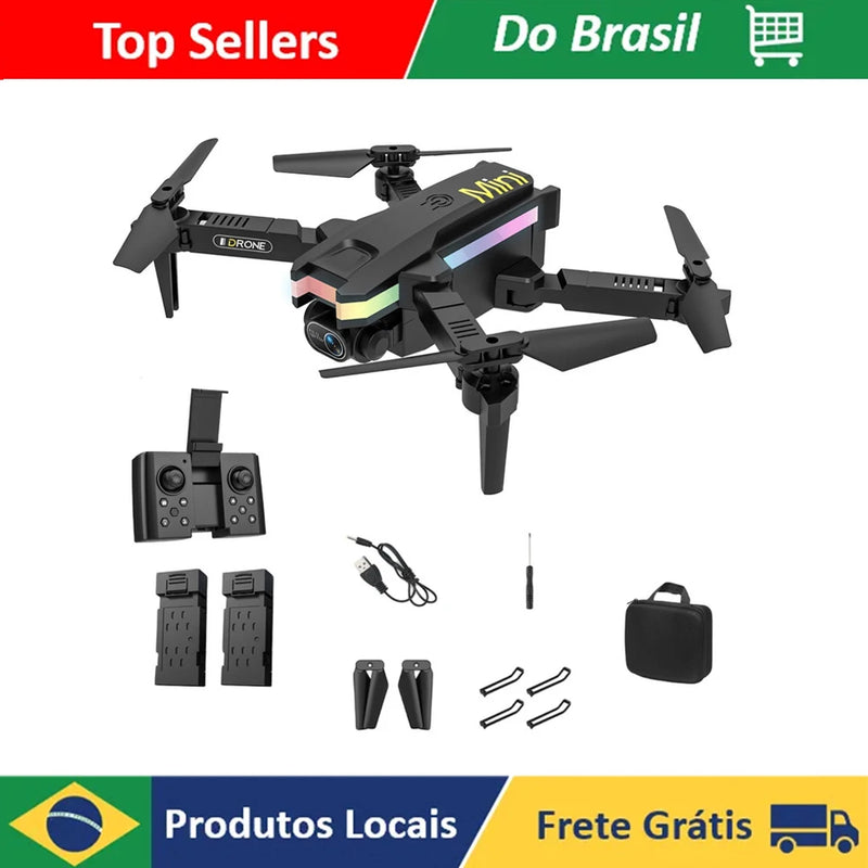 Drone Mini Profissional XT8 Câmera HD 4K WiFi FPV
