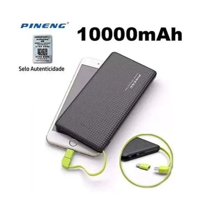 Carregador Portátil Power Bank 10.000mAh Android/IPhone V8 USB