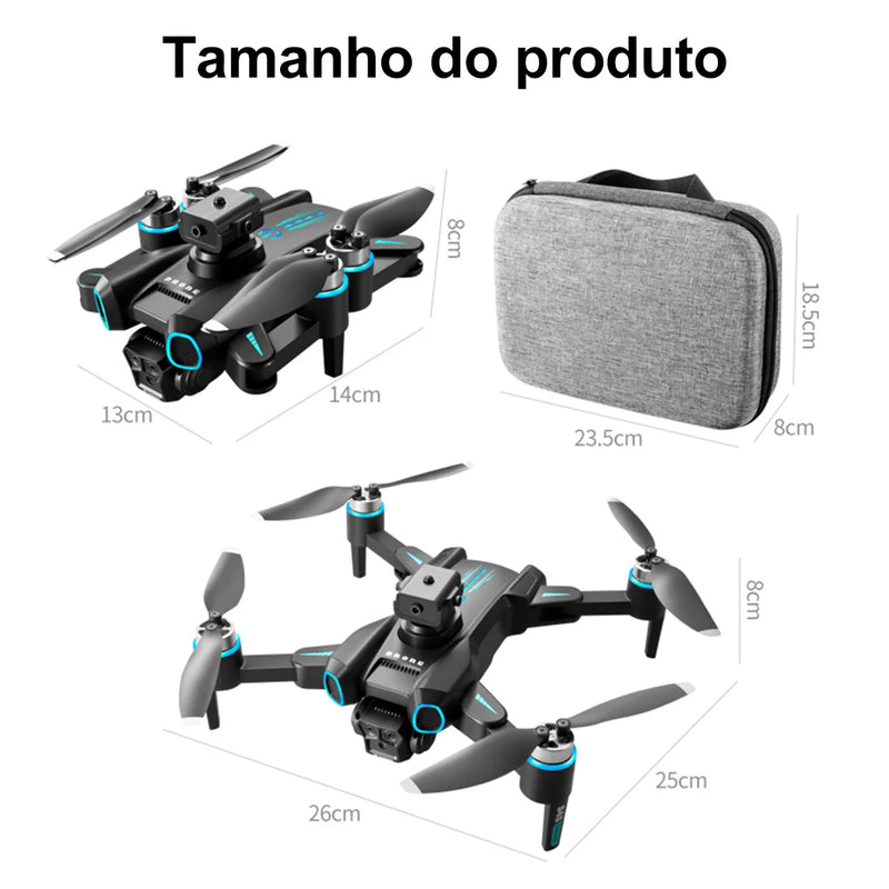 Drone RC S4S 5G WiFi FPV Dupla Câmera 6K HD - Laser Obstacle