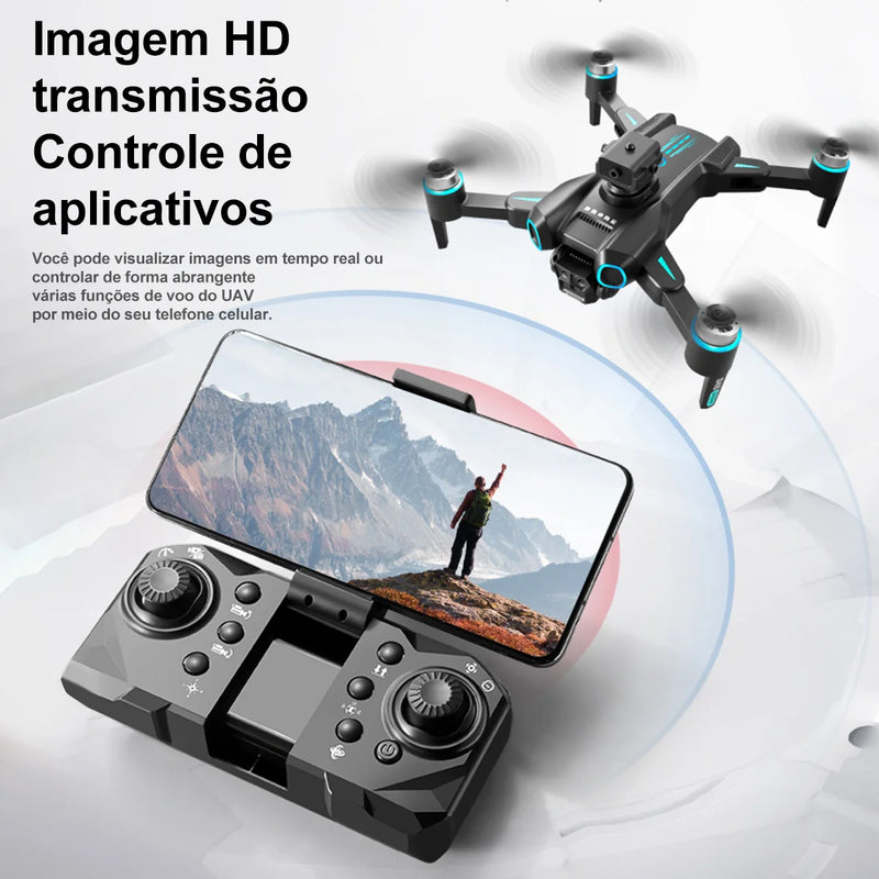 Drone RC S4S 5G WiFi FPV Dupla Câmera 6K HD - Laser Obstacle