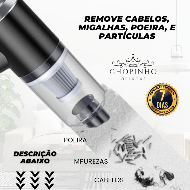 Aspirador de Pó Portátil High Power Mini