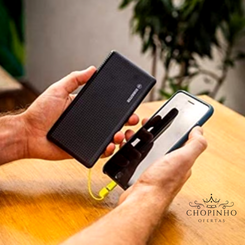 Carregador Portátil Power Bank 10.000mAh Android/IPhone V8 USB