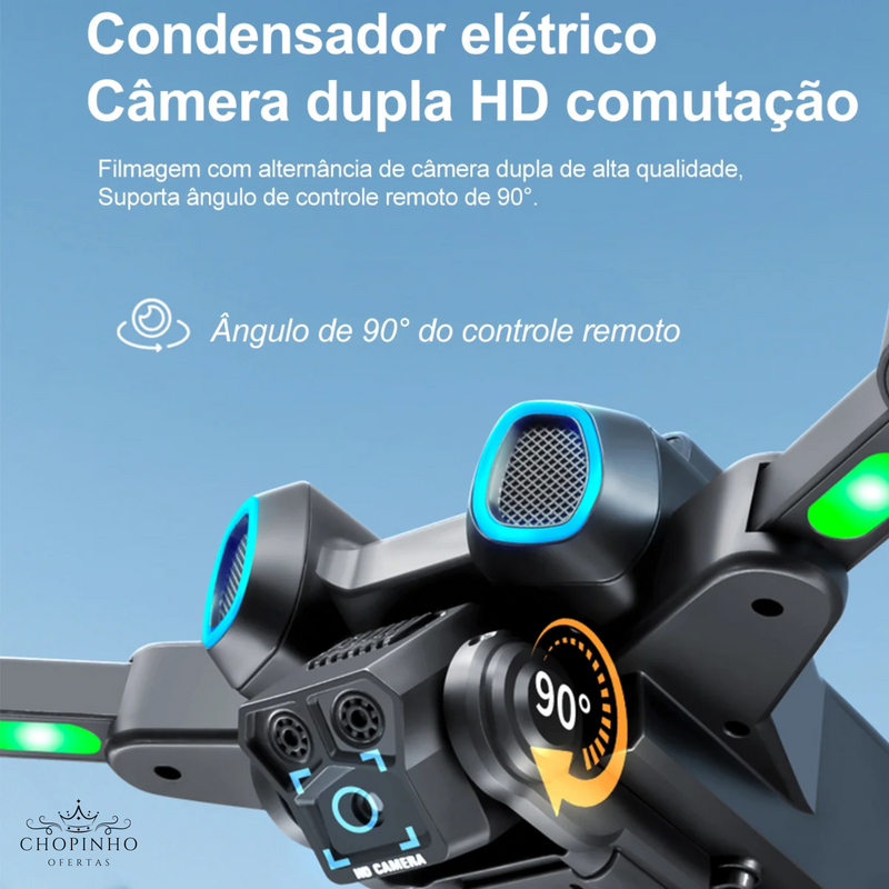 Drone RC S4S 5G WiFi FPV Dupla Câmera 6K HD - Laser Obstacle