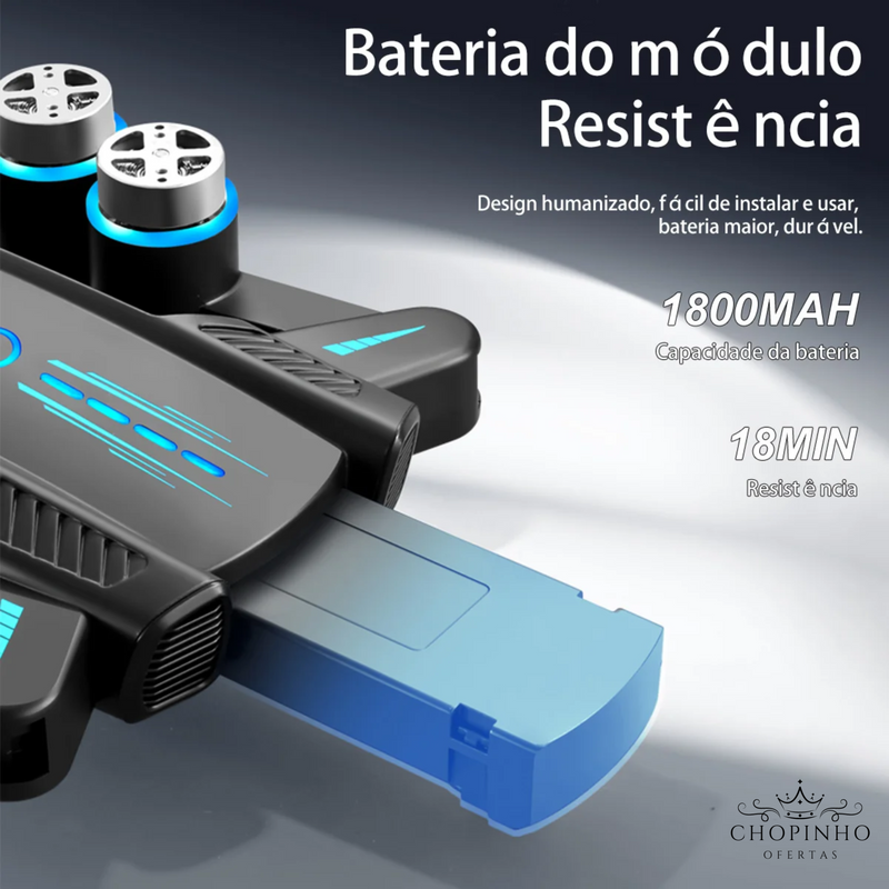 Drone RC S4S 5G WiFi FPV Dupla Câmera 6K HD - Laser Obstacle