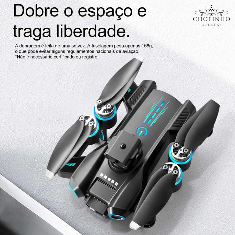 Drone RC S4S 5G WiFi FPV Dupla Câmera 6K HD - Laser Obstacle